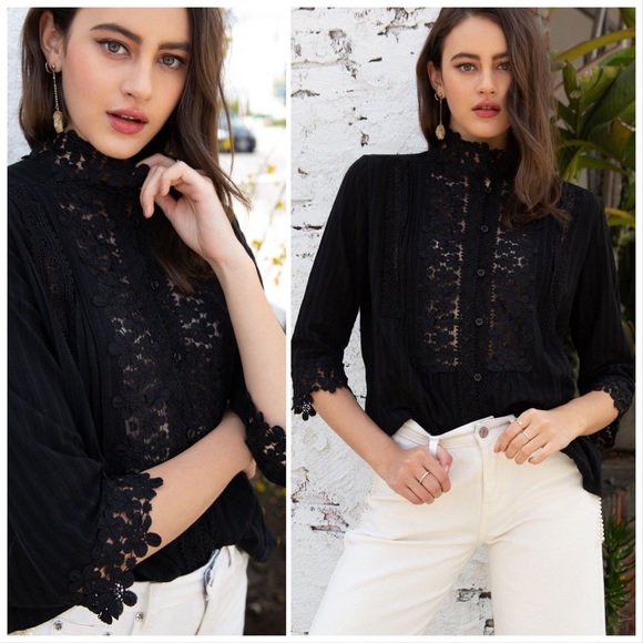 *3rd RE-STOCK* AUTHENTIC Infamous POL Lace Top - Picture 9 of 12